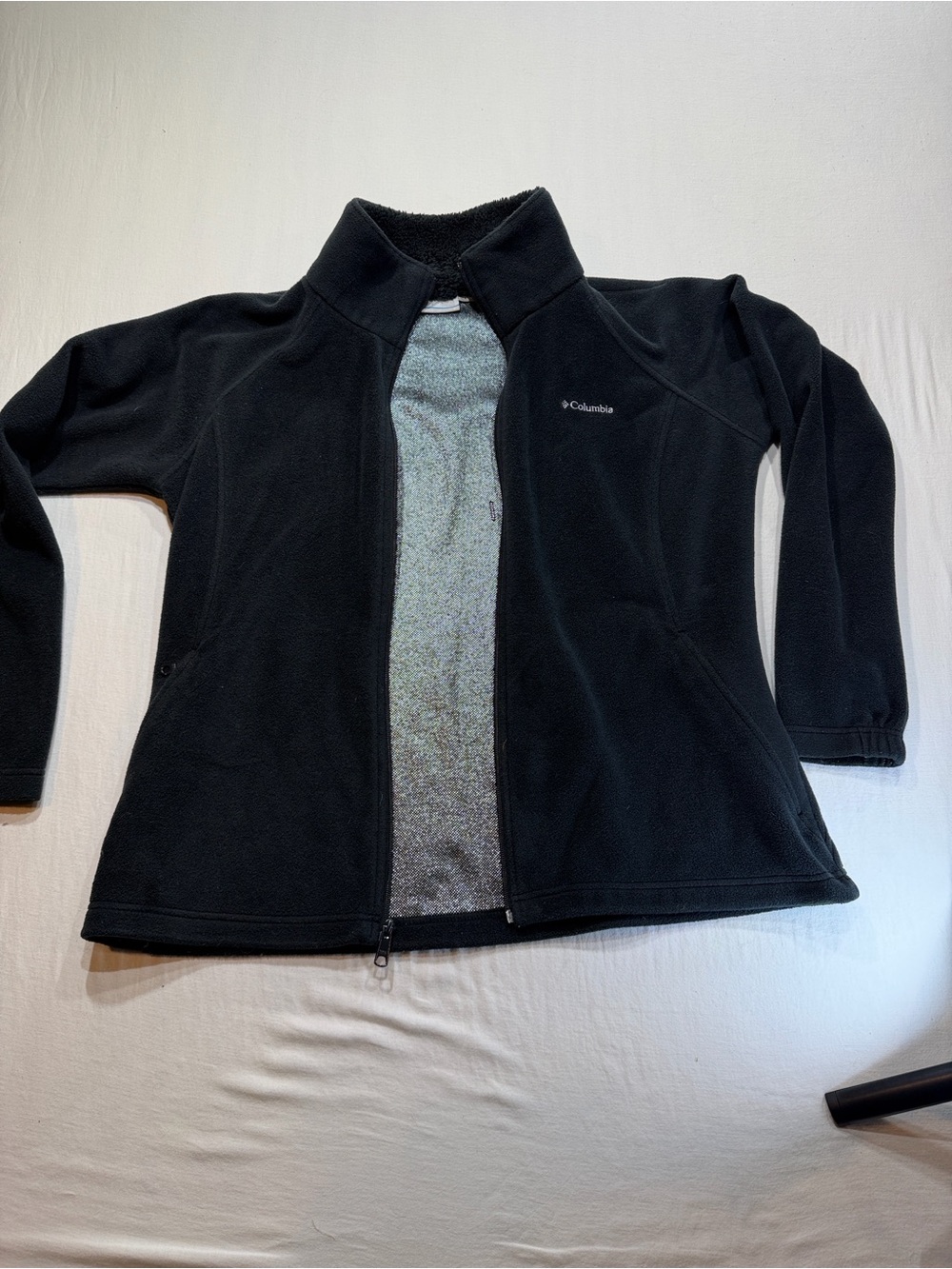 Columbia omniheat patentedFull-Zip Fleece Jacket Black women’s Lg